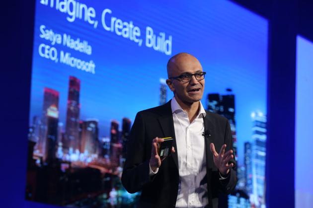微软公司首席执行官萨提亚·纳徳拉来华首站出现在了2016年微软开发者峰会